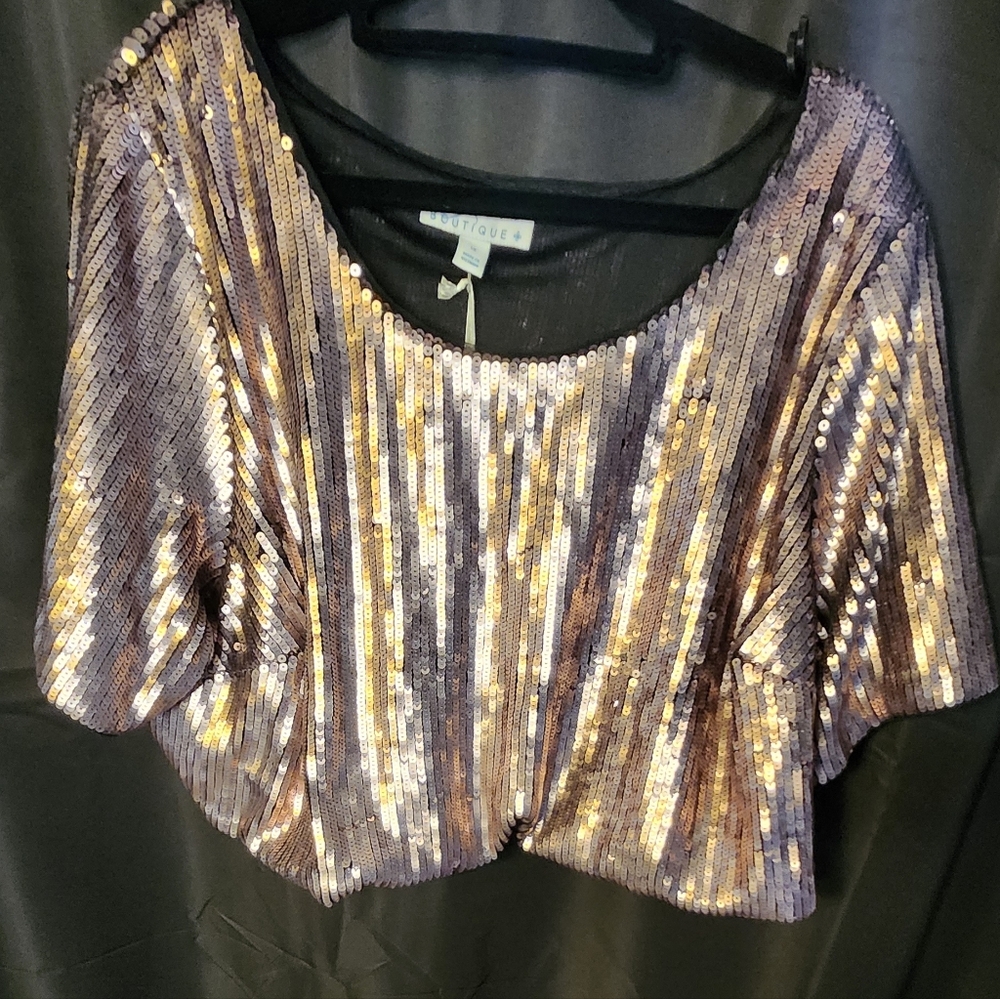 Sequin‎ Embellished Women's Top